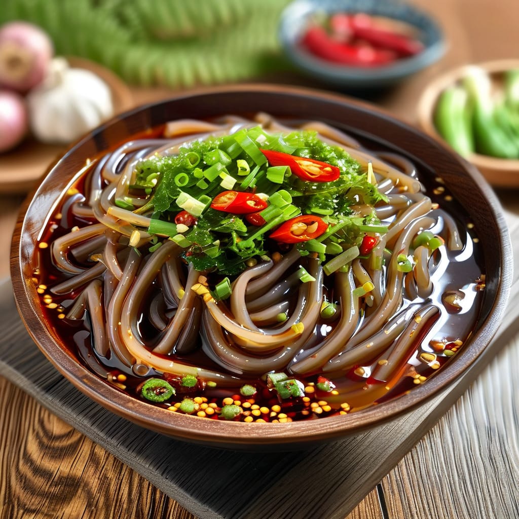 酸辣蕨根粉