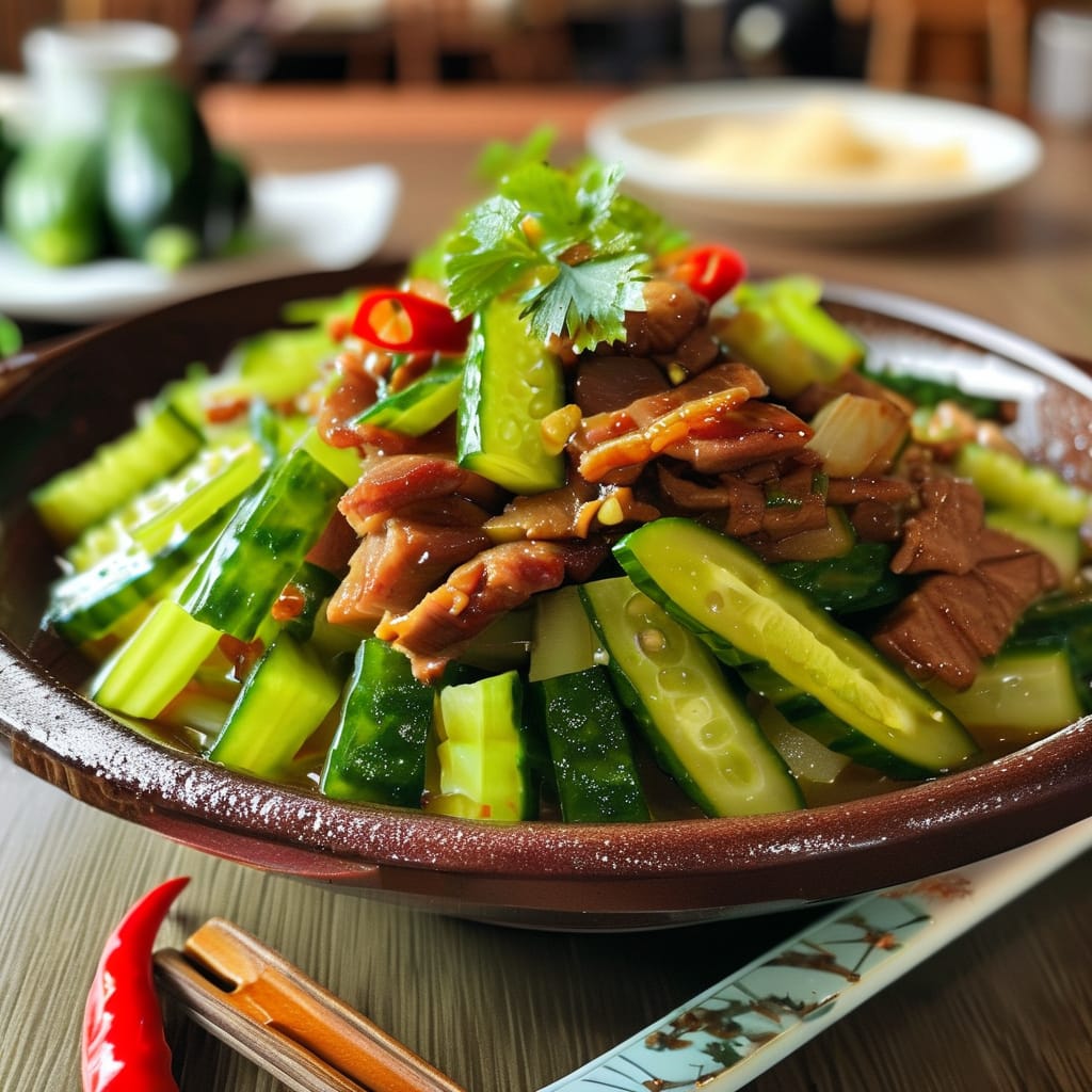 黄瓜炒肉